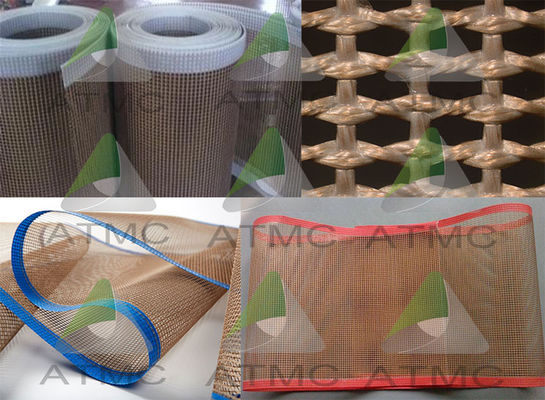주문 열에 저항하는 테플론 코팅 직물 벨트 TF PTFE 코팅 컨베이어 벨트 온라인 제품