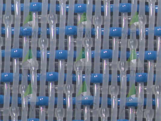 직물용 종이 제조용 단층 형조 직물